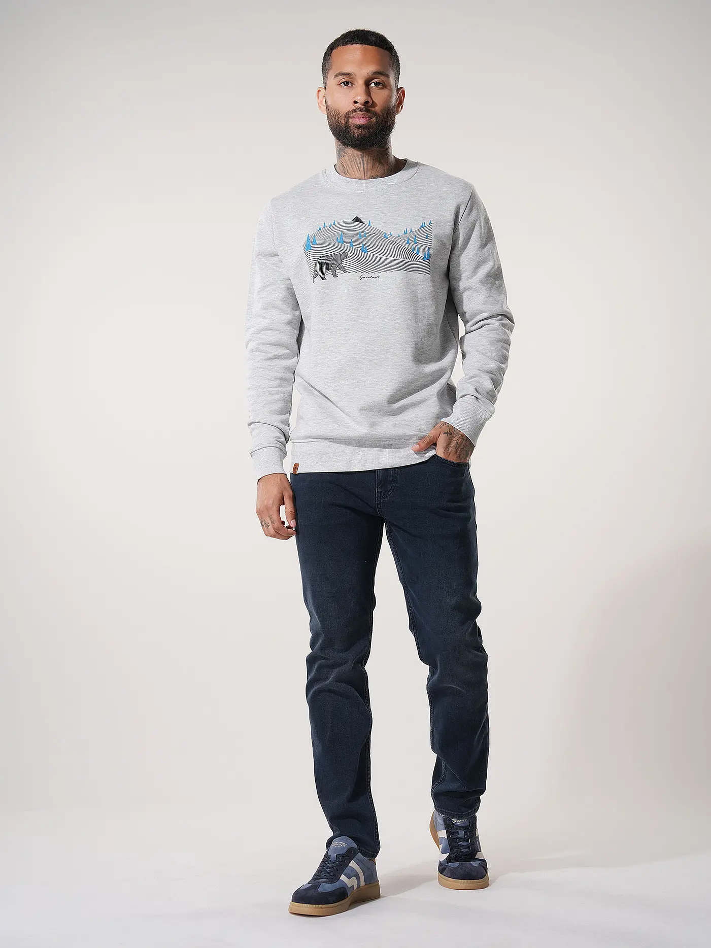 GREENBOMB | Sweater WILD ANIMAL BEARLAND | 
